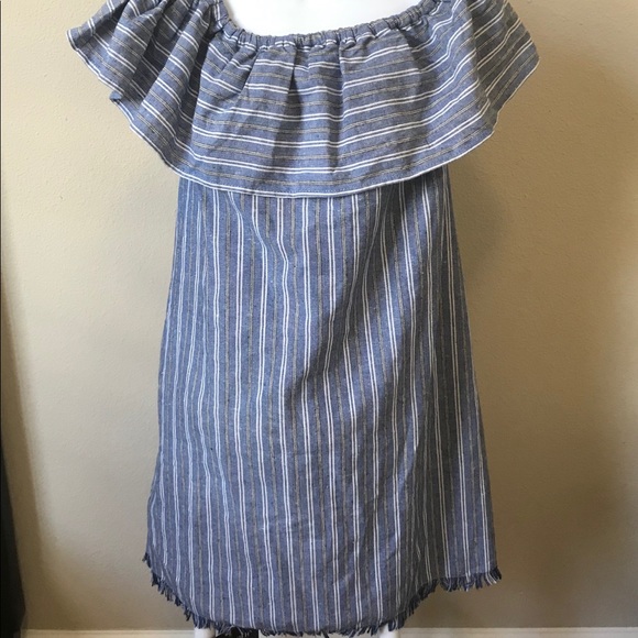 NWT Love Riche Ruffle Striped Top - Picture 3 of 5